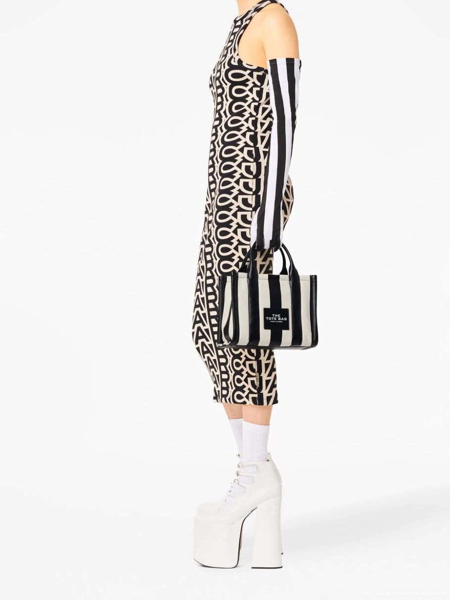 Affordable The Small Striped Tote Women bag Marc Jacobs 0710